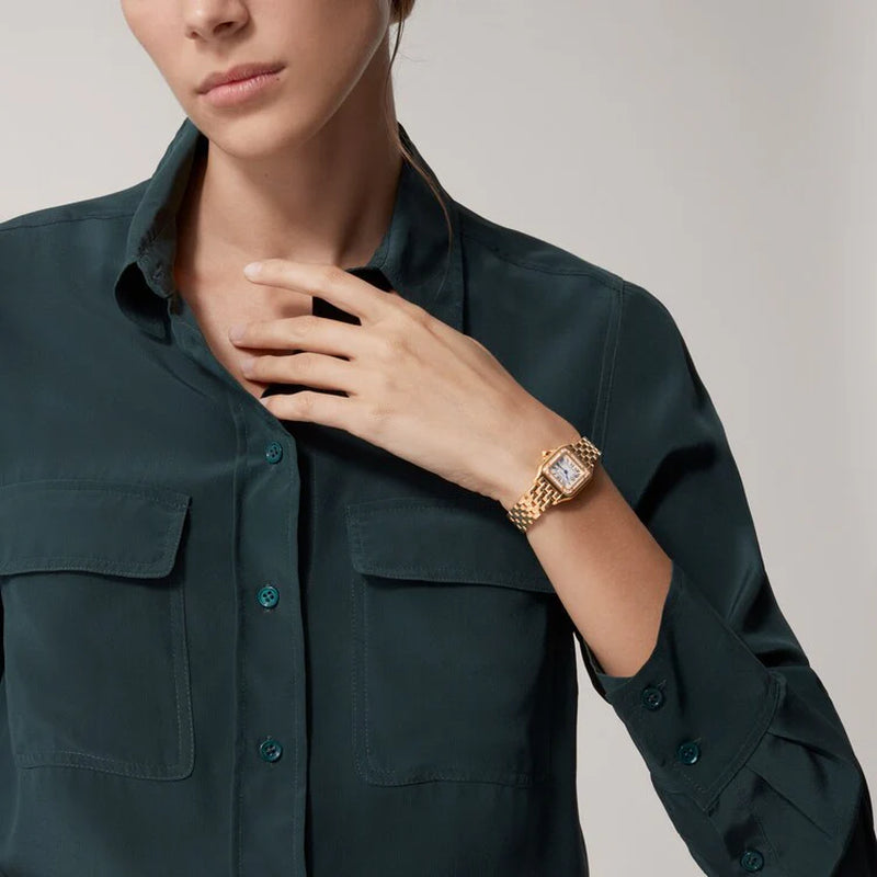 Unworn  Panthère De  Small, 18K Rose Gold, Diamonds, 22Mm X 30Mm, Ref# WJPN0049, Box and Papers