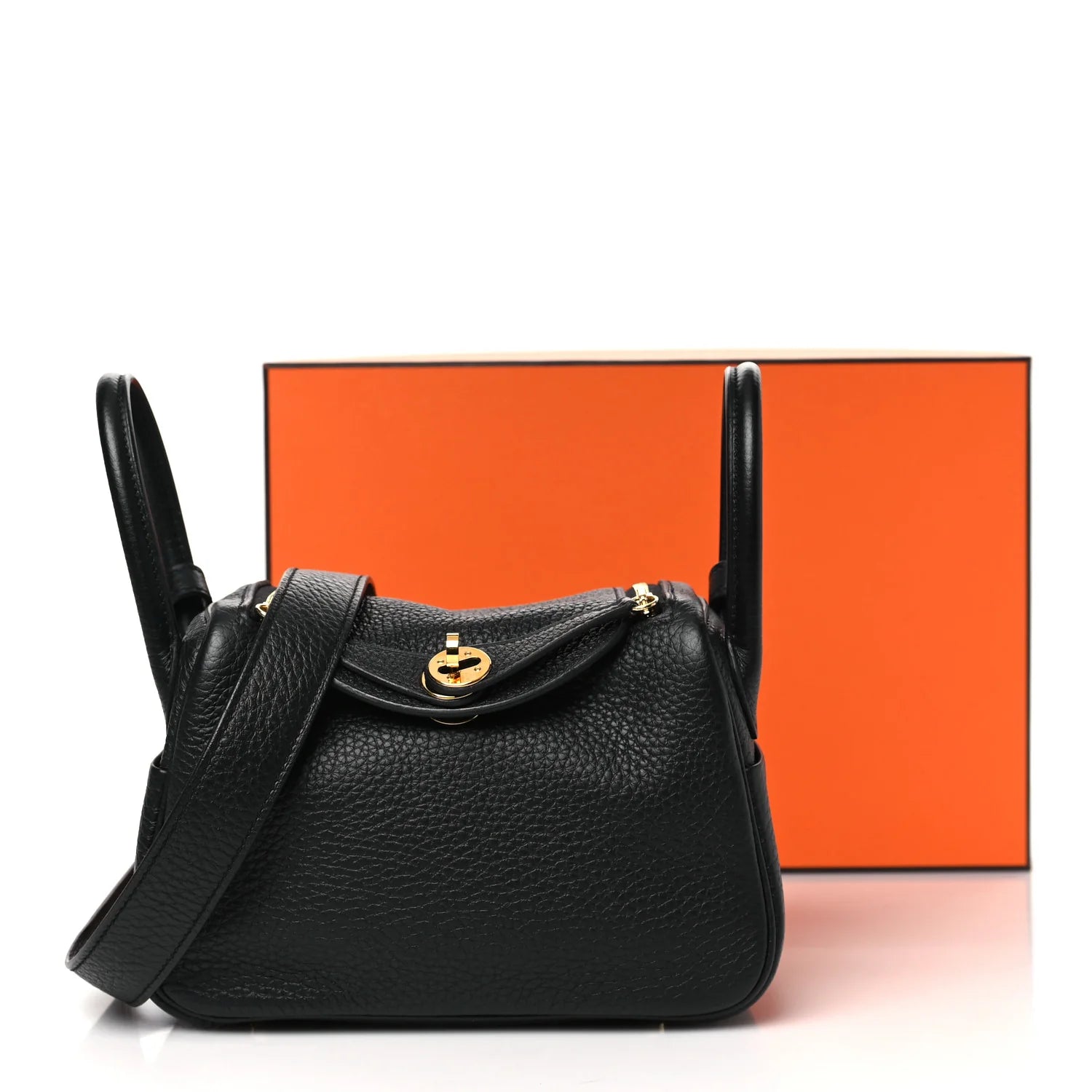 Taurillon Clemence Mini Lindy 20 Black