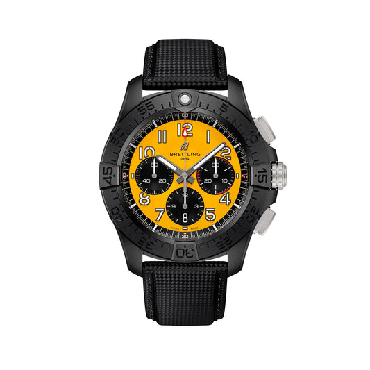 Unworn  Avenger B01 Chronograph 44 Night Mission Ref# SB0147101I1X2, Box and Papers