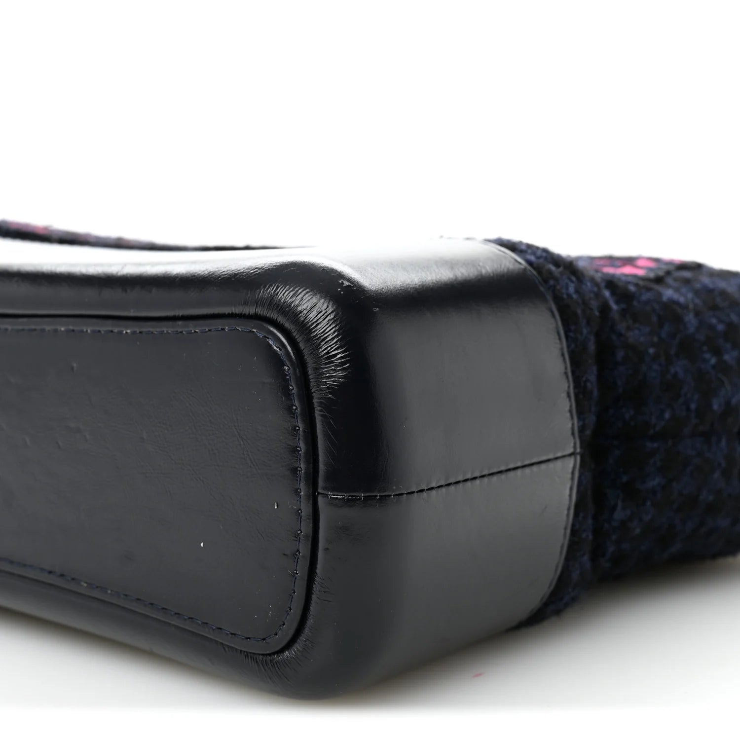 Tweed Calfskin Quilted Medium Gabrielle Hobo Black Blue