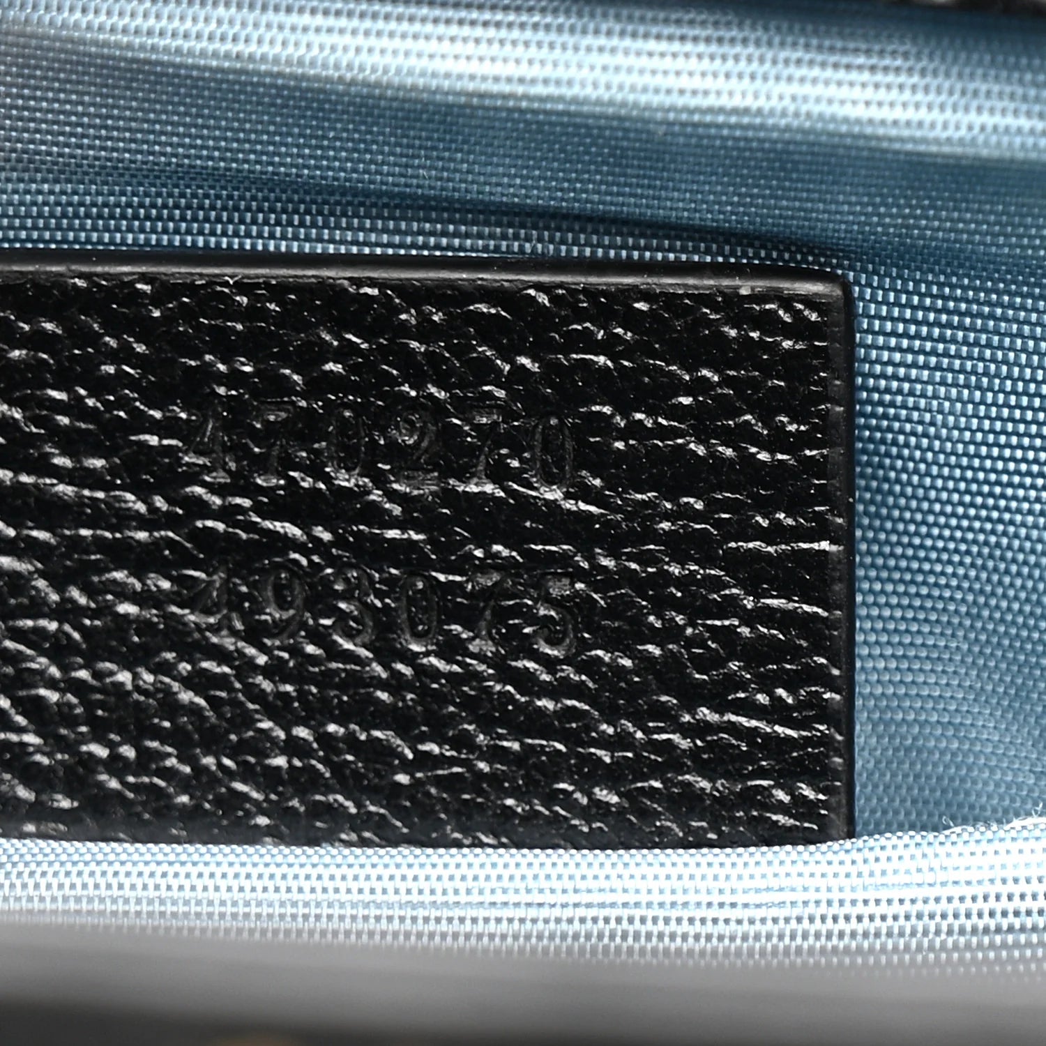 Textured Calfskin Bee Star Print Mini Sylvie Top Handle Bag Black