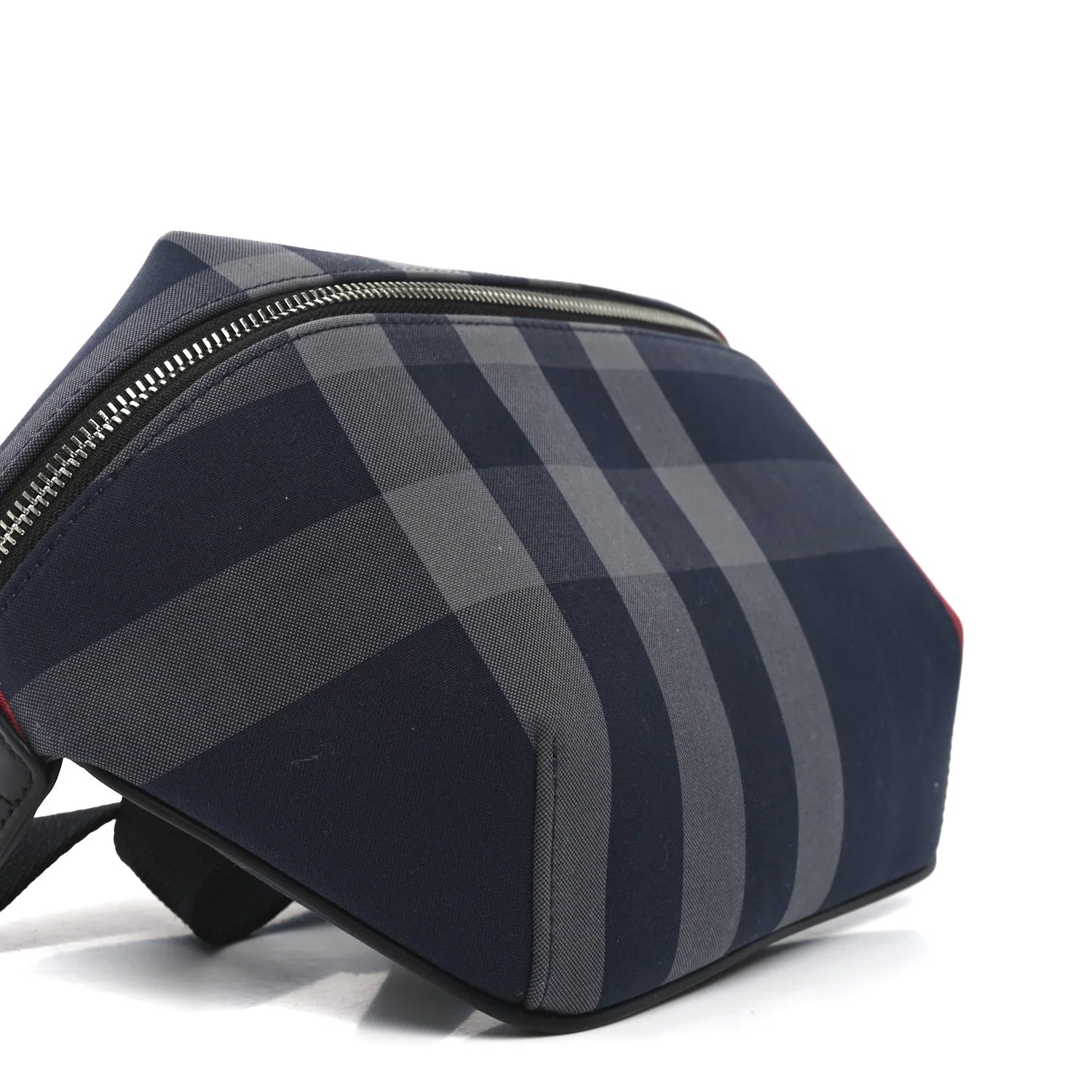 House Check Sonny Bum Bag Navy Grey