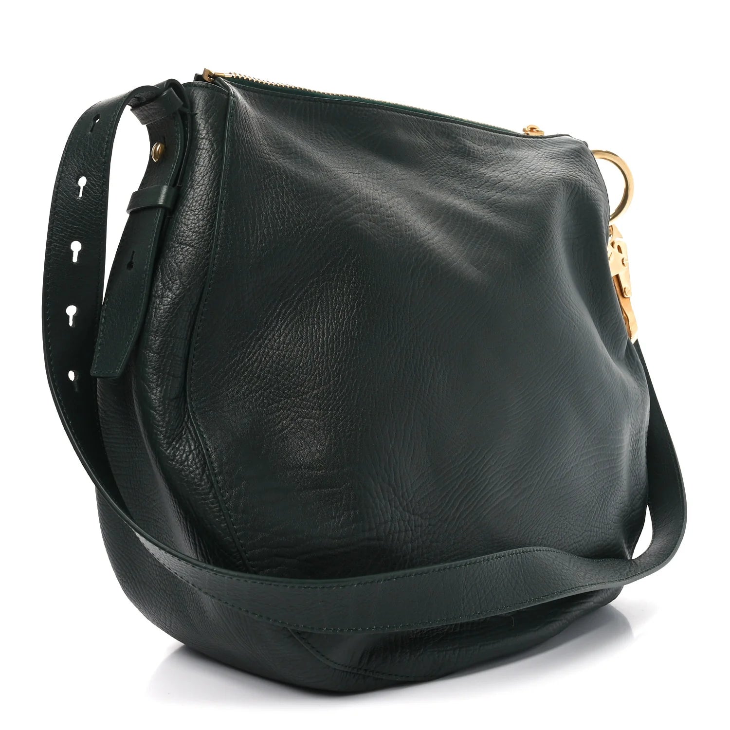 Grainy Calfskin Medium Knight Bag Vine