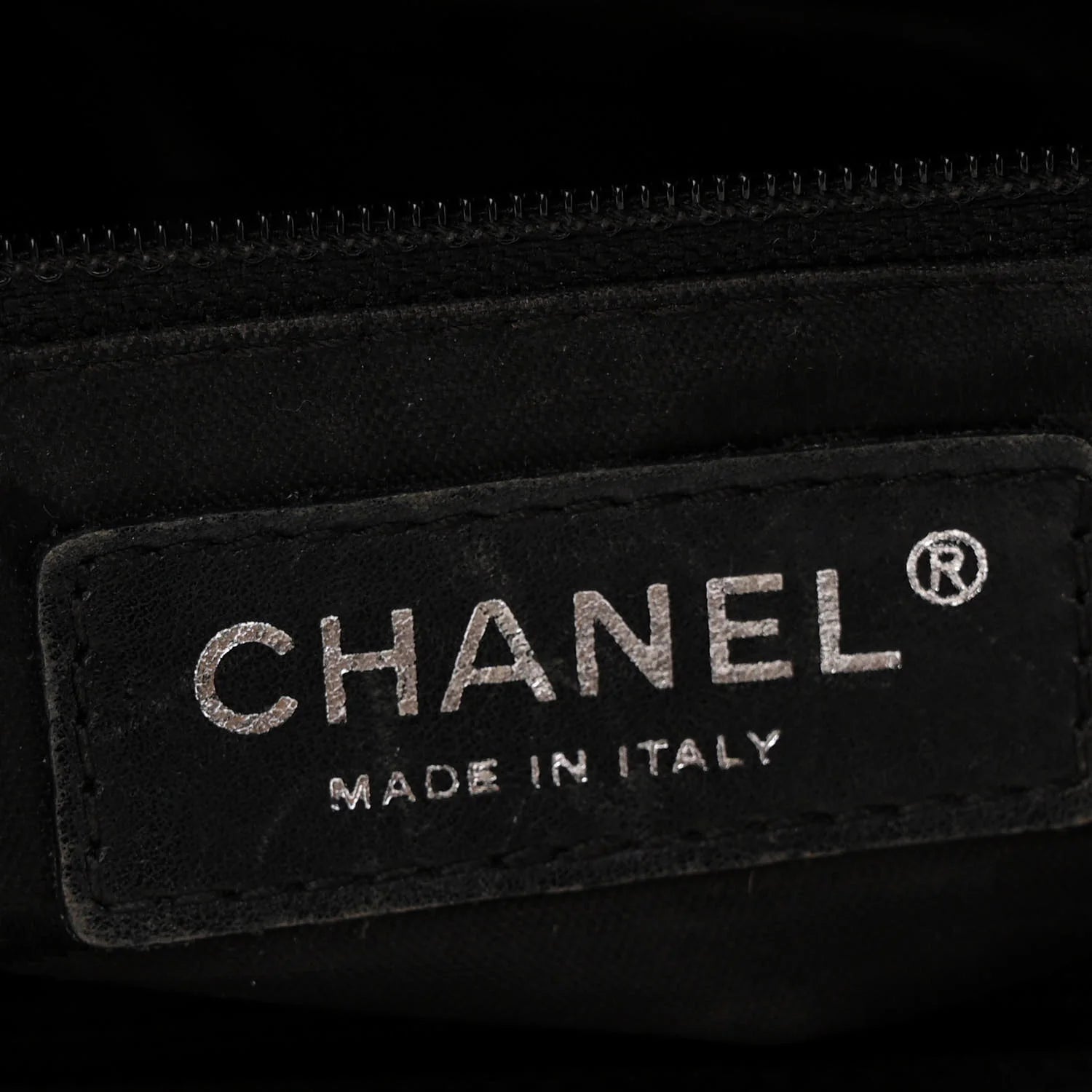 Patent Pony Hair Small Pocket Tote Black