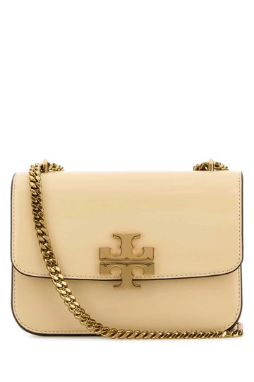CREAM LEATHER SMALL ELEANOR SHOULDER BAG