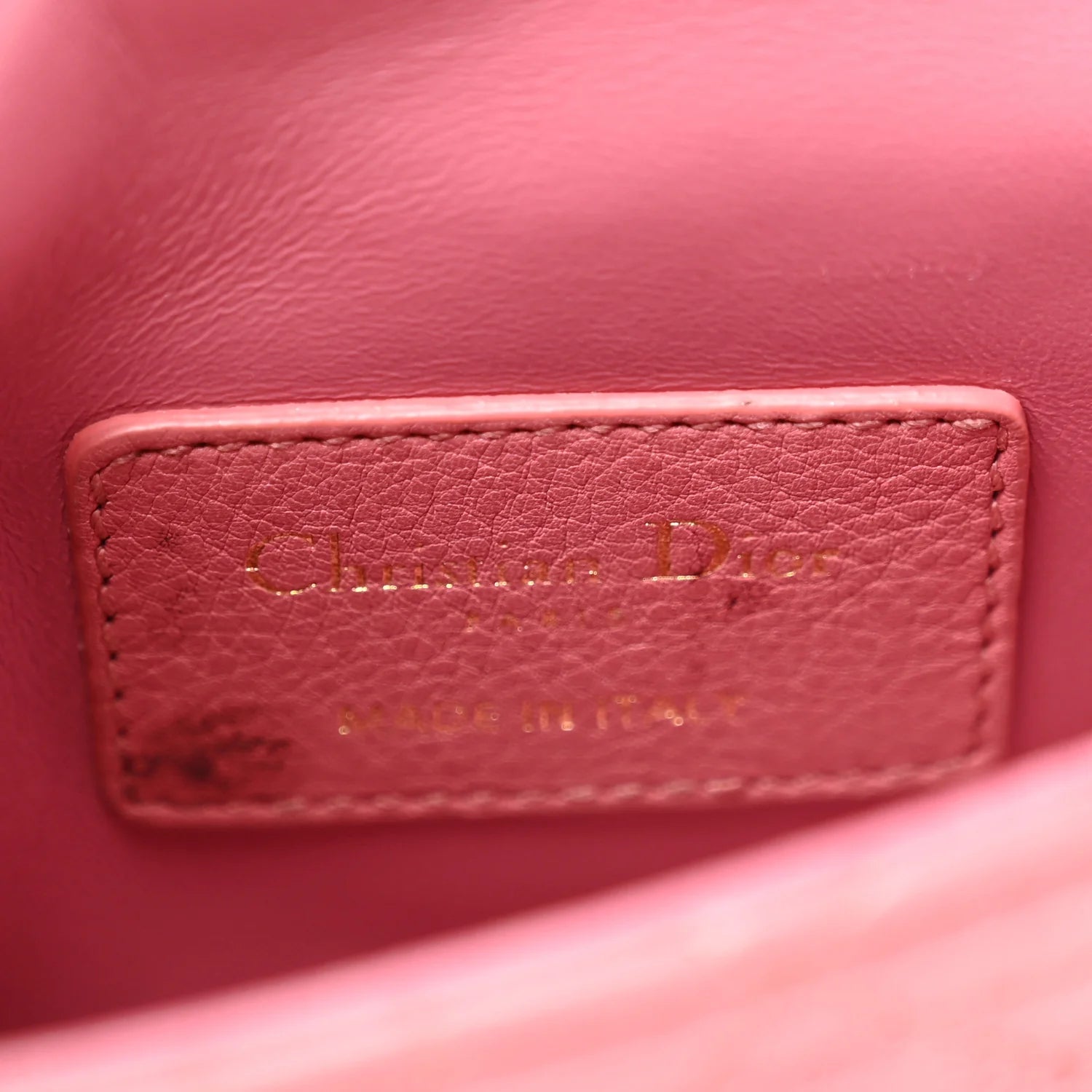 Supple Calfskin Cannage Micro Caro Bag Pink