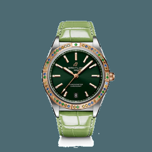 Chronomat Automatic 36 South Sea, Stainless Steel, 18K Red Gold, Diamonds and Gem, Ref# U10380611L1P1, Unworn 2024