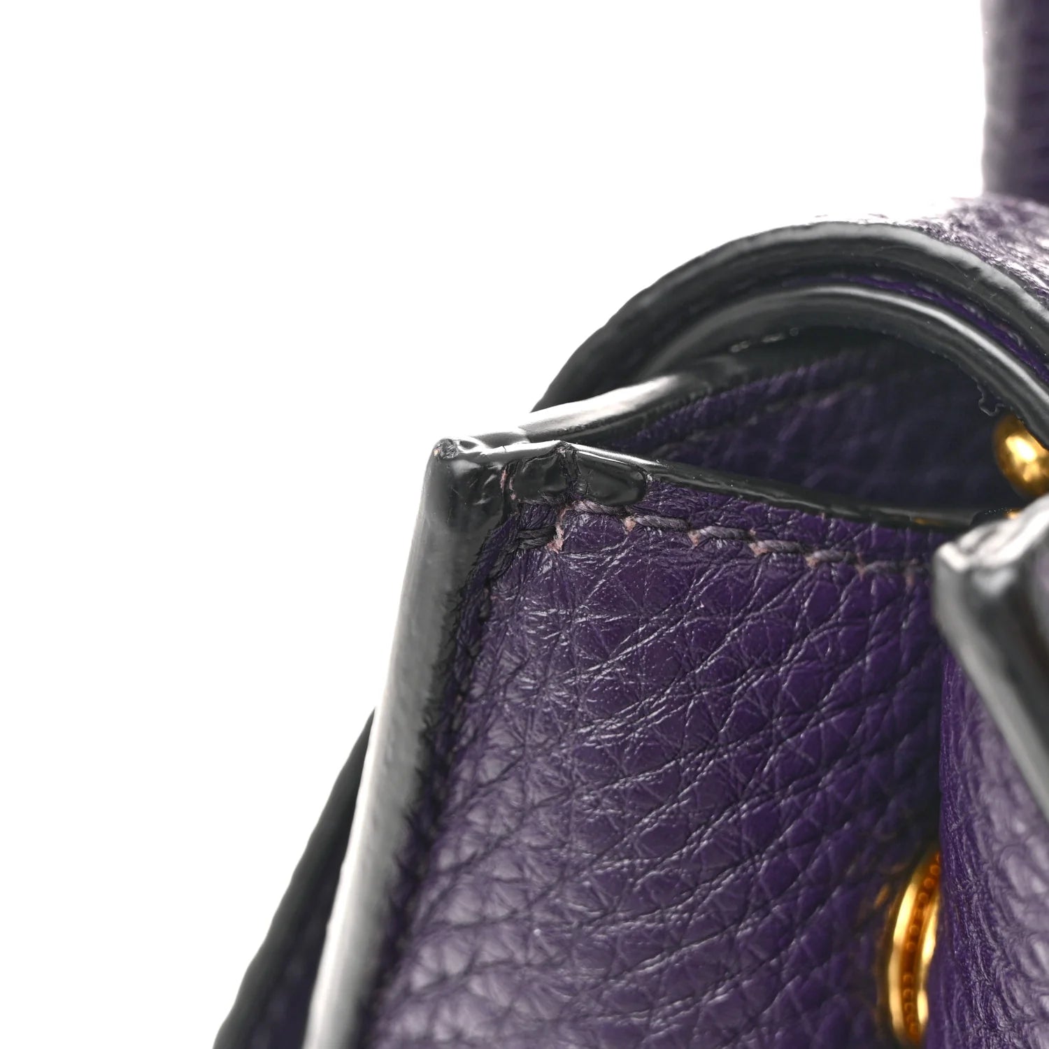 Vitello Daino Shopping Tote Viola