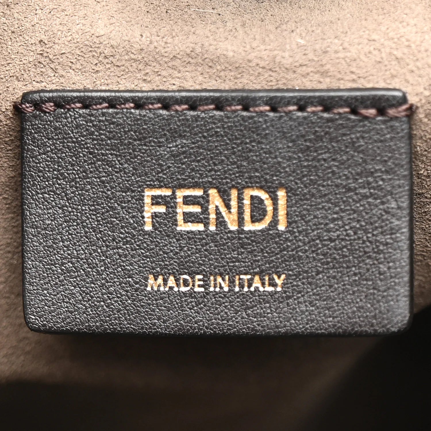 Vitello Liberty F Is  Bi-Color FF 1974 Embossed Mini Mon Tresor Bucket Bag Maya Black