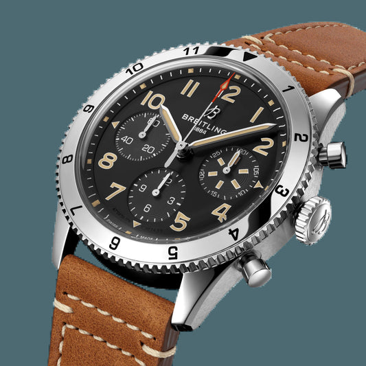 Classic AVI Chronograph 42 P-51 Mustang, Stainless Steel, Ref# A233803A1B1X1, Unworn 2024