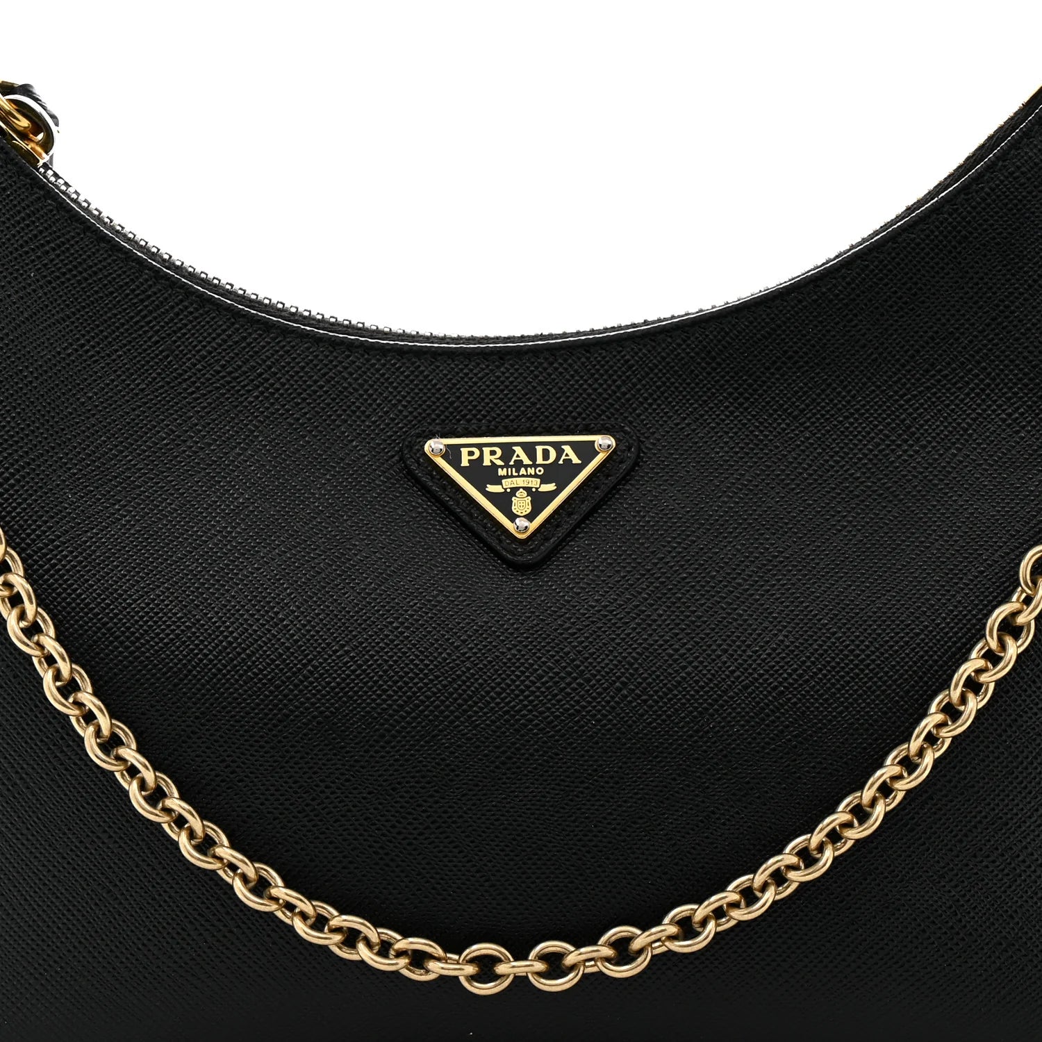 Saffiano Lux Re-Edition 2005 Shoulder Bag Black