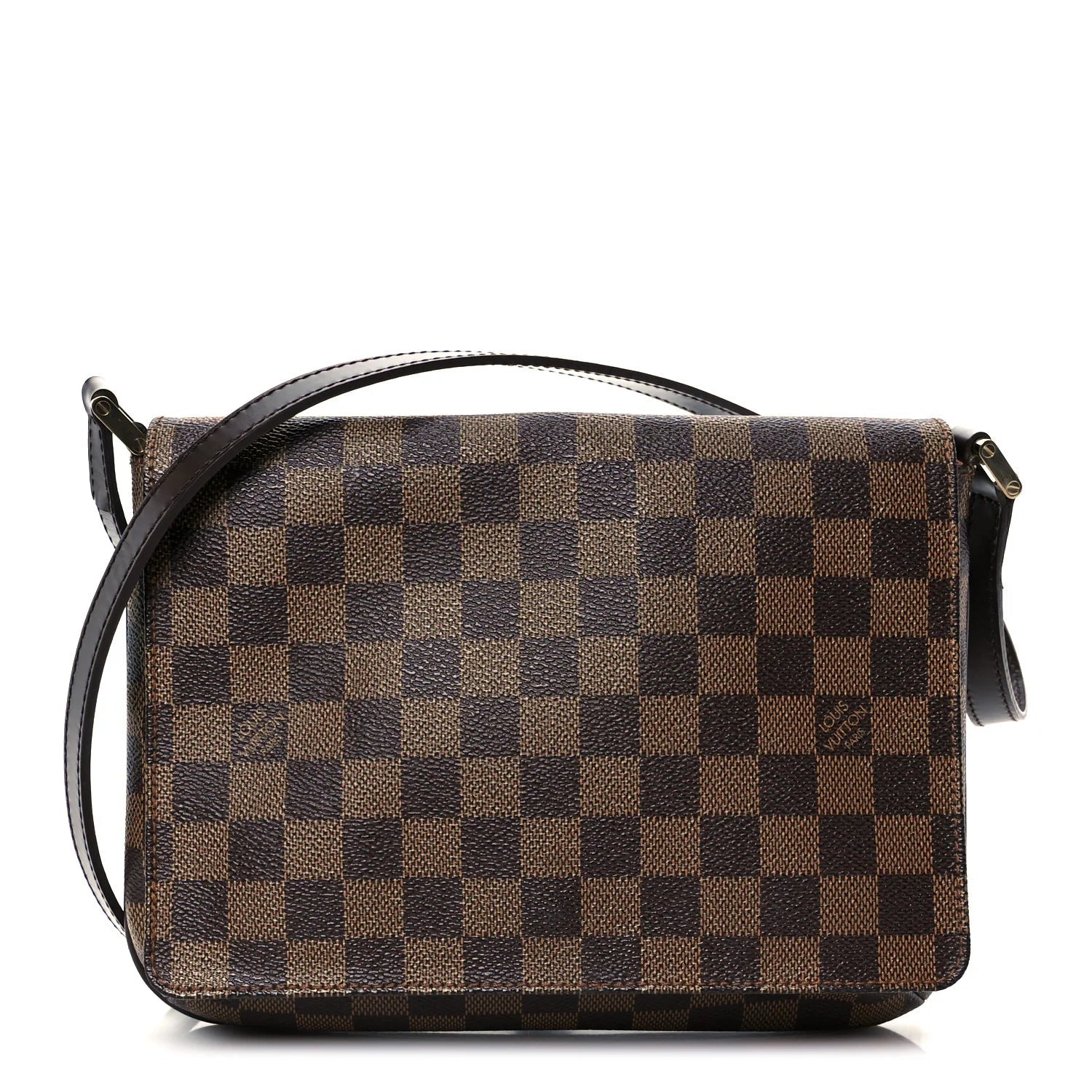 Damier Ebene Musette Tango Long Strap