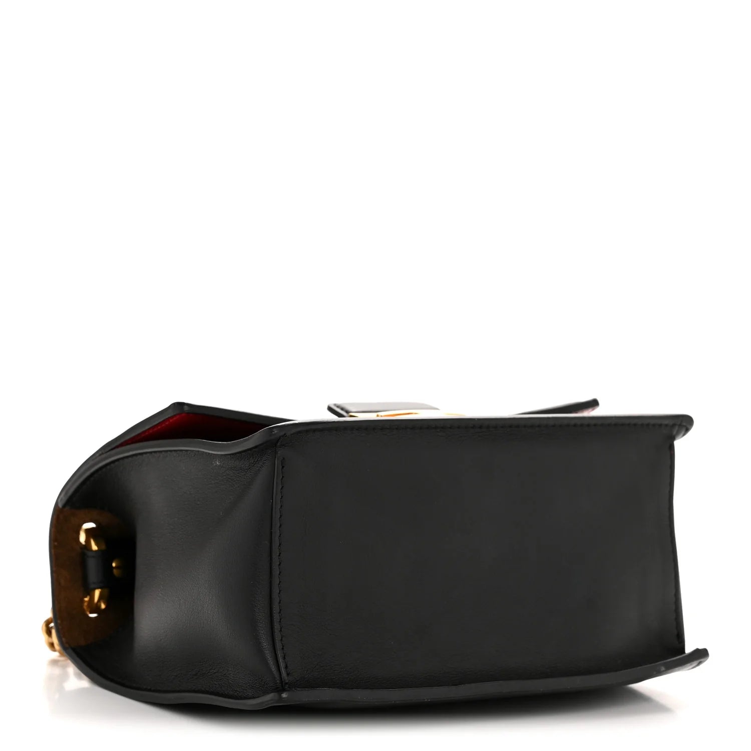 Vitello Grace Matte Small Kan U Shoulder Bag Black