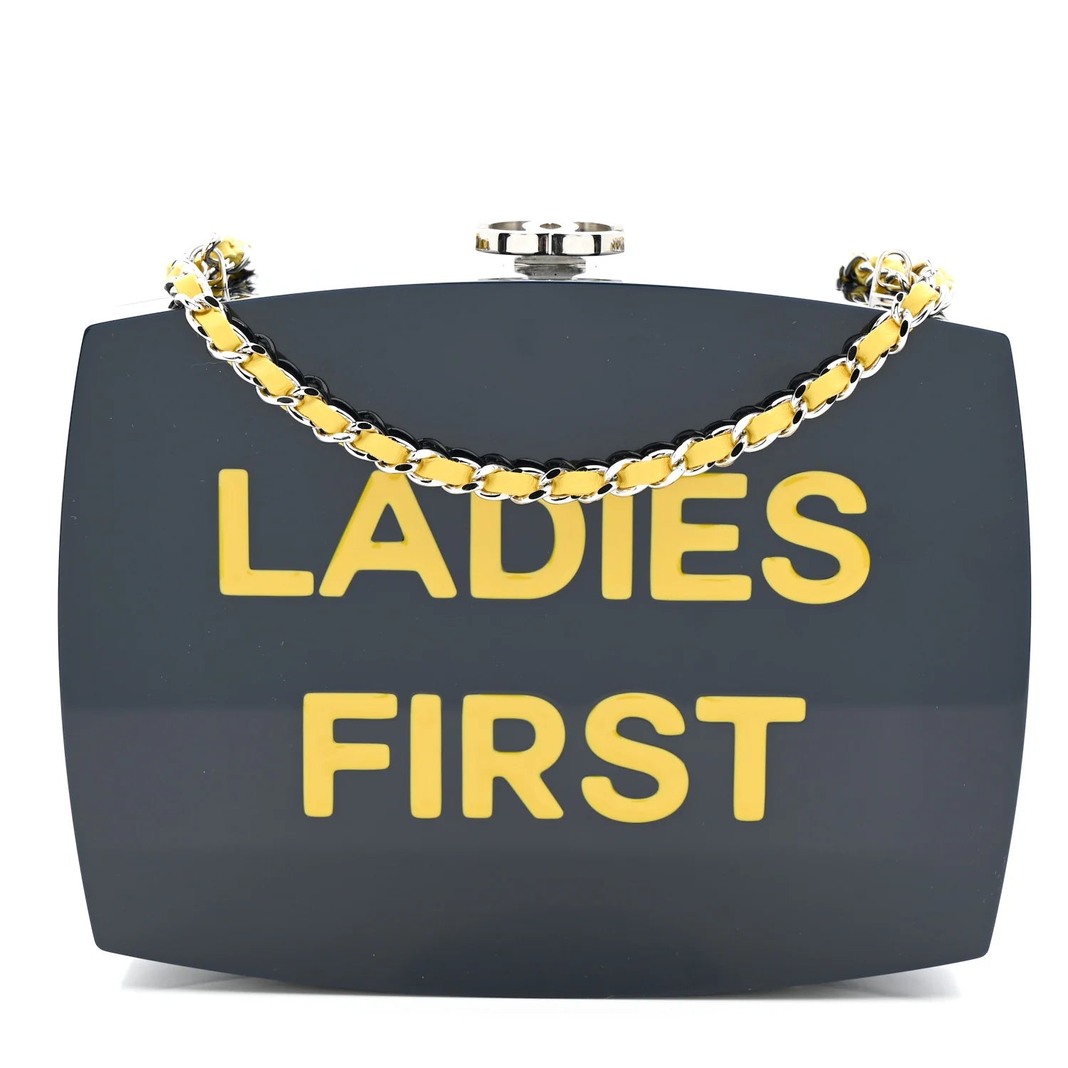 Plexiglass Evening in the Street 5X5=Cc Small Clutch Dark Blue