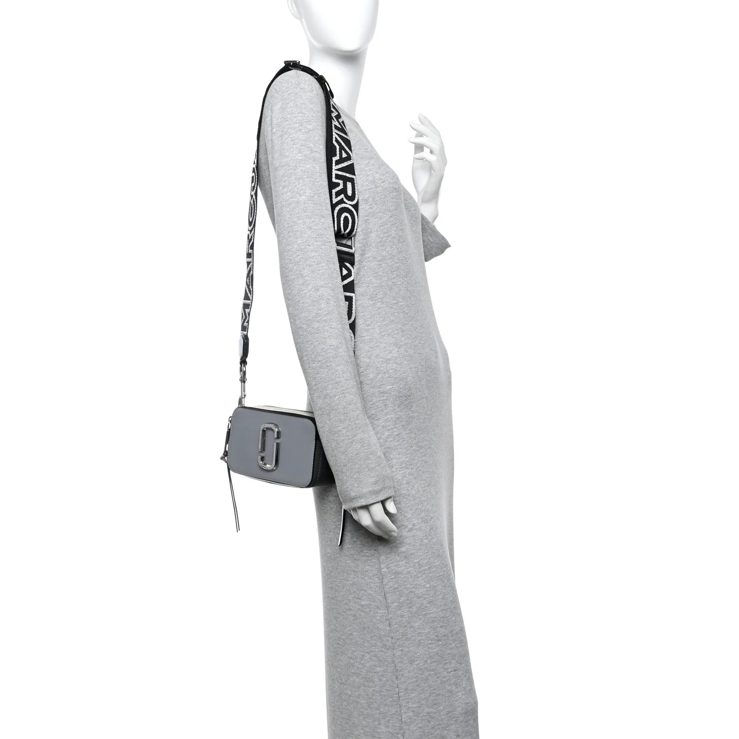 Saffiano Small Snapshot Camera Bag Grey Multicolor