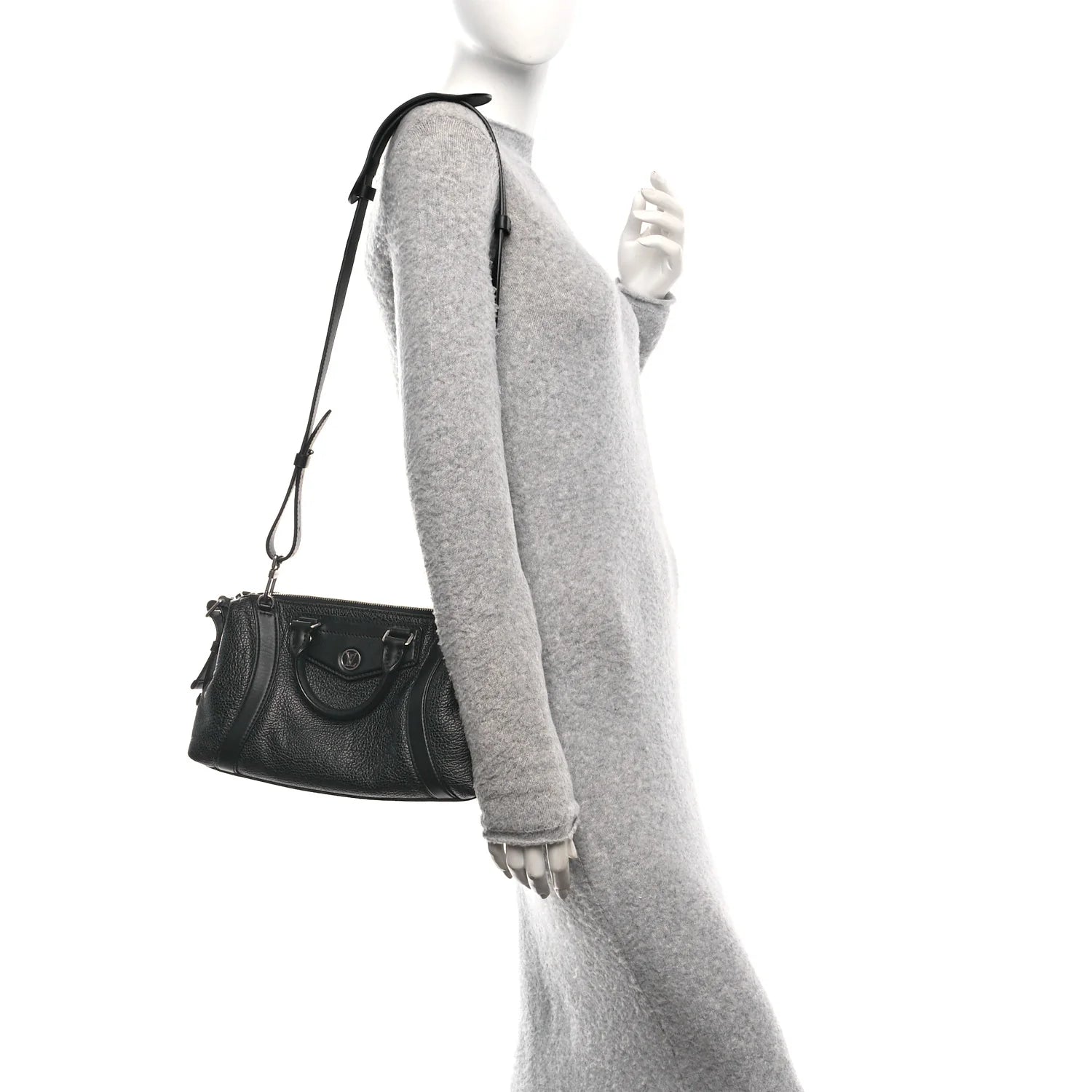 Pixel Lambskin LV Biker PM Black