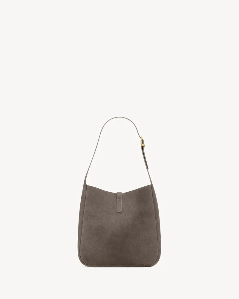 DARK GREY SUEDE LE 5 Ã¡ 7 SHOULDER BAG