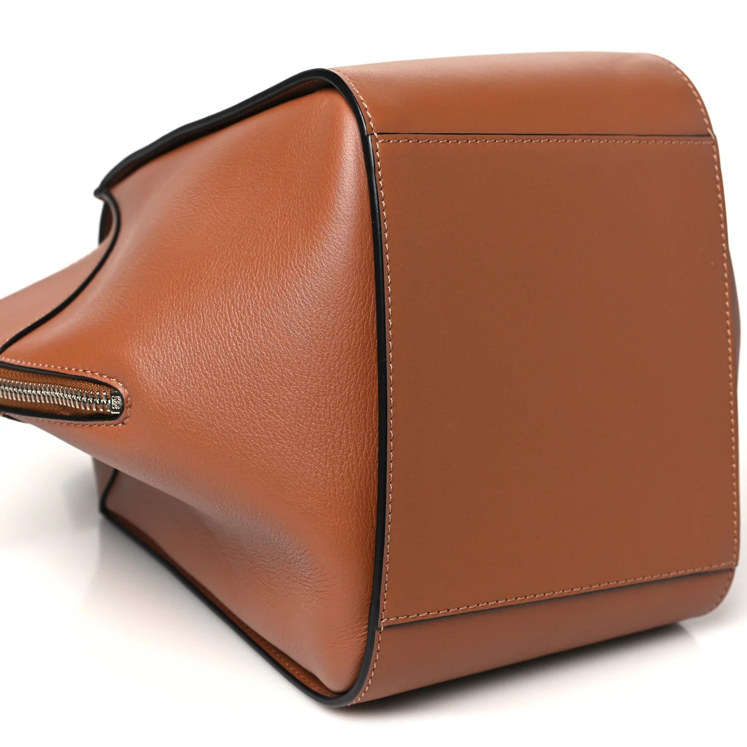 Soft Grained Calfskin Compact Hammock Shoulder Bag Toffee