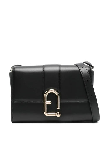 URBAN S BLACK LEATHER SHOULDER BAG
