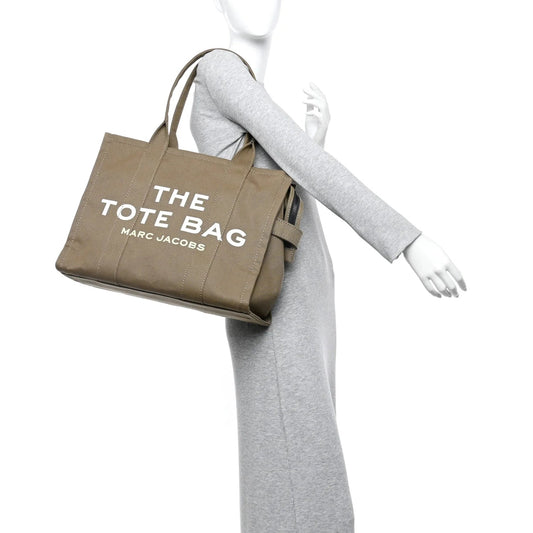 Cotton Canvas Large the Tote Bag Slate Green