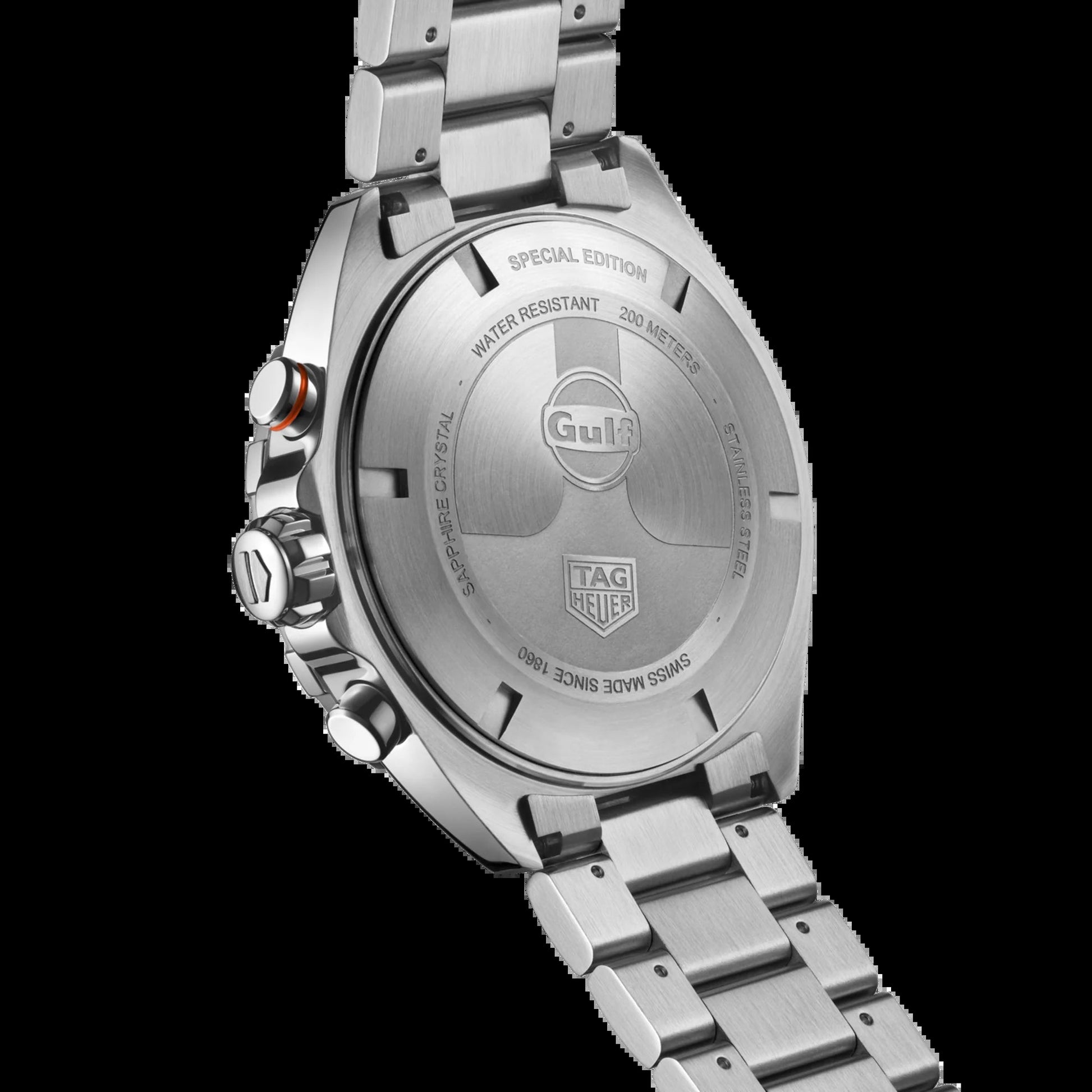 Unworn  Formula 1 Chronograph X Gulf, Stainless Steel, 43Mm, Ref# CAZ101AT.BA0842, Box & Papers