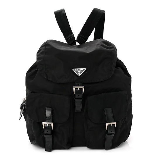 Nylon Vela Medium Backpack Black