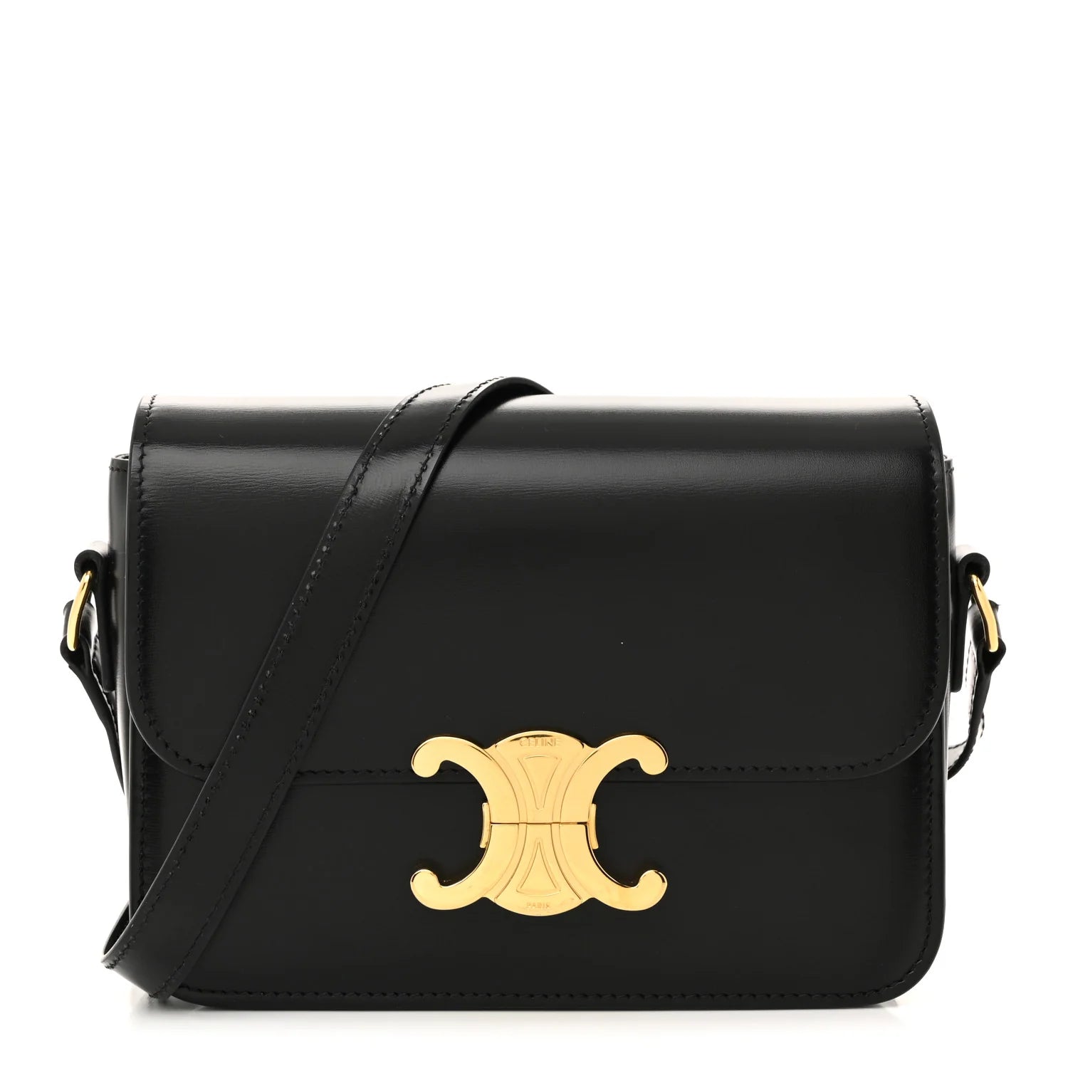 Shiny Calfskin Teen Triomphe Black