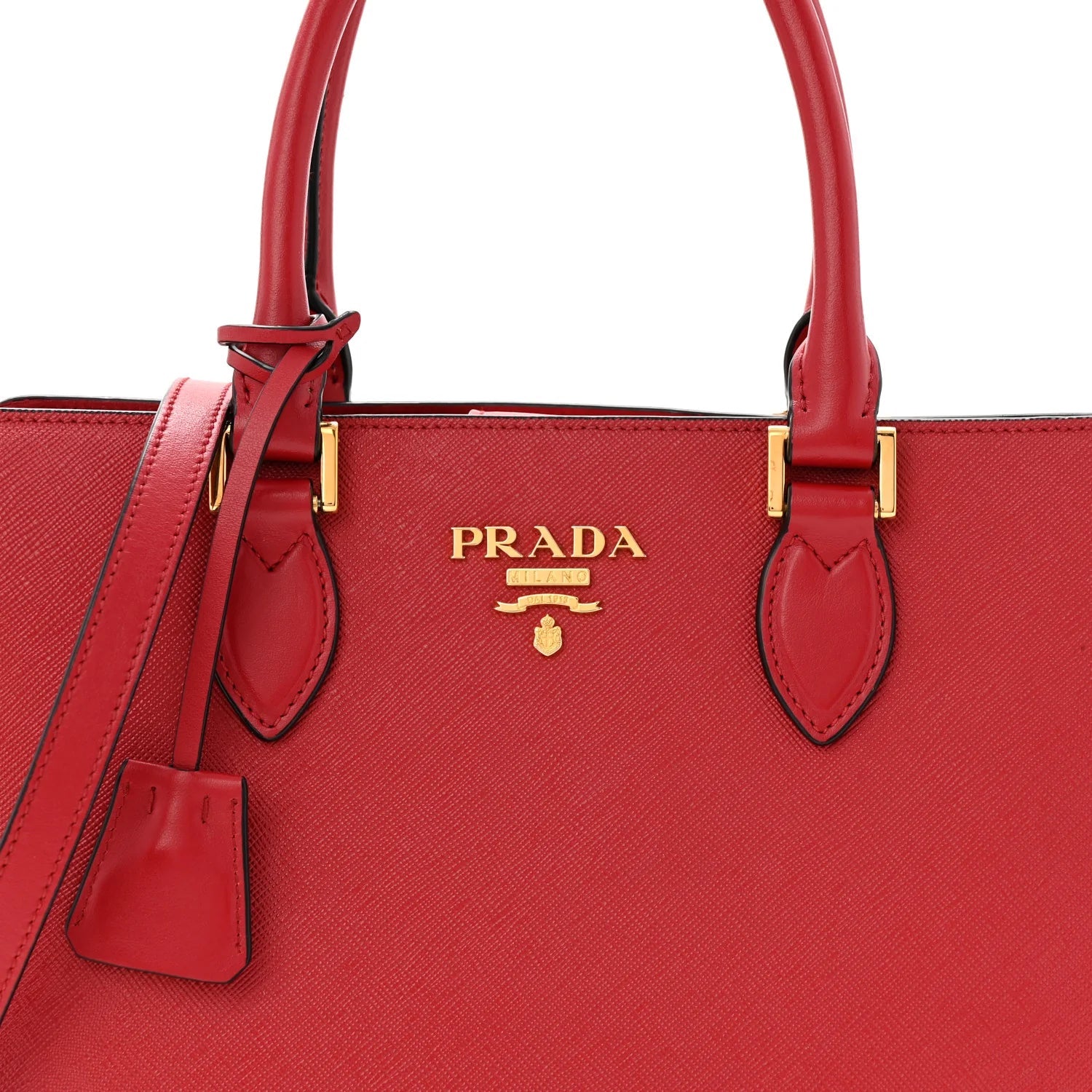 Saffiano Soft Calfskin Tote Fuoco