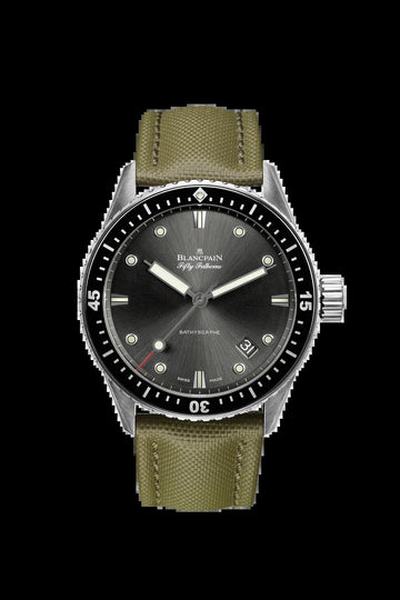 Unworn  Fifty Fathoms Bathyscaphe, Stainless Steel and Ceramic, 43Mm, Ref# 5000-1110-K52A, Box and Papers