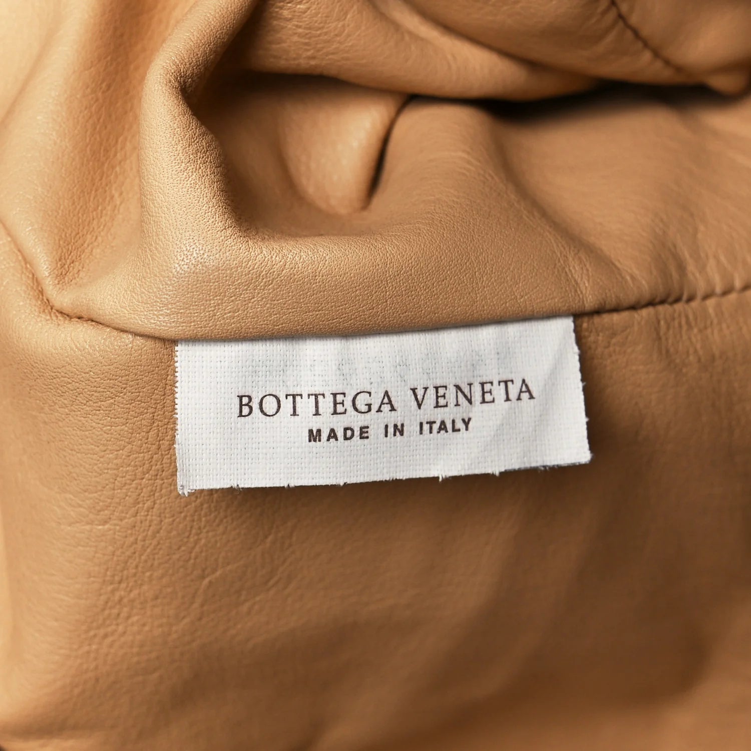 Smooth Butter Calf the Pouch Oversized Clutch Almond