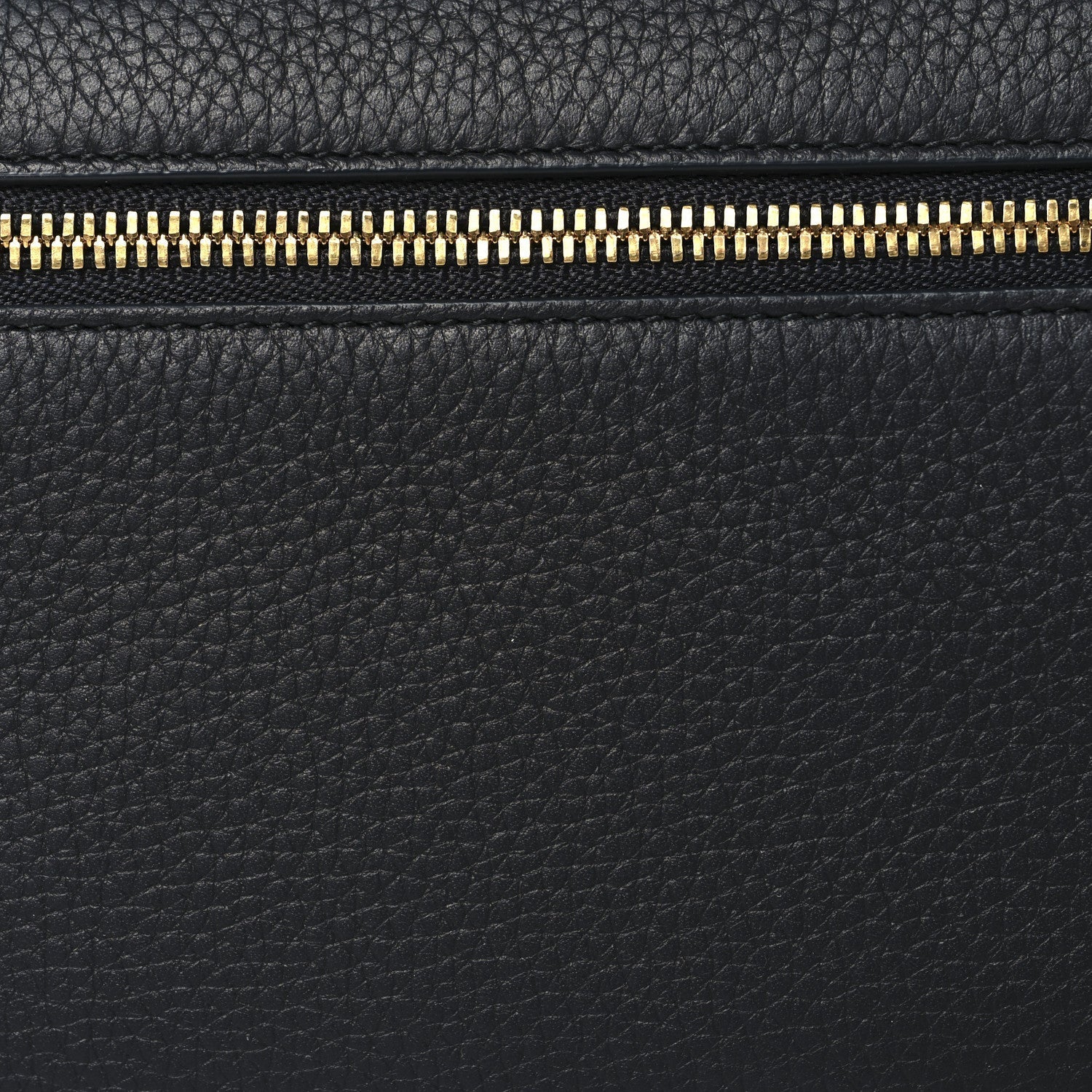 Grained Calfskin L19 Extra Pocket Pouch Navy Blue