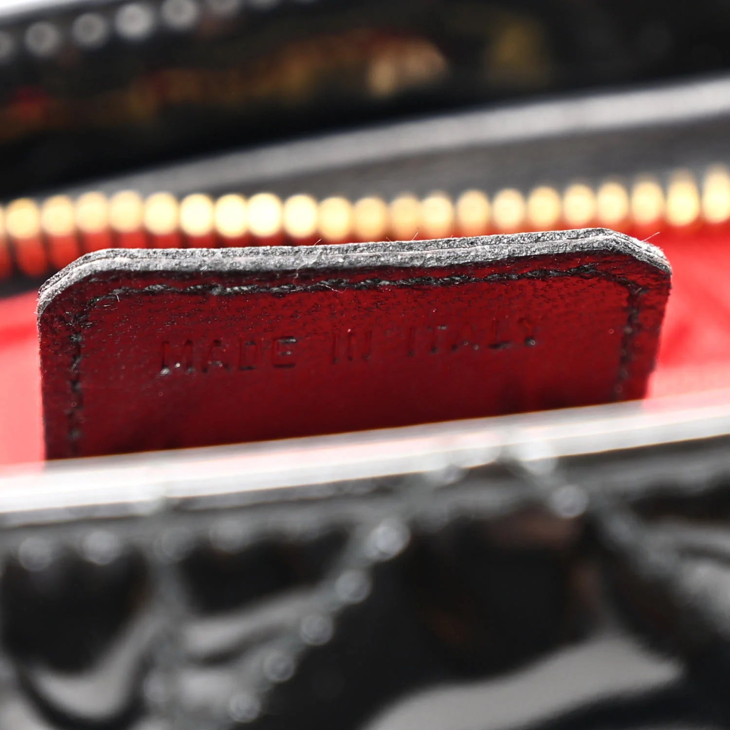 Patent Cannage Medium Lady Dior Black