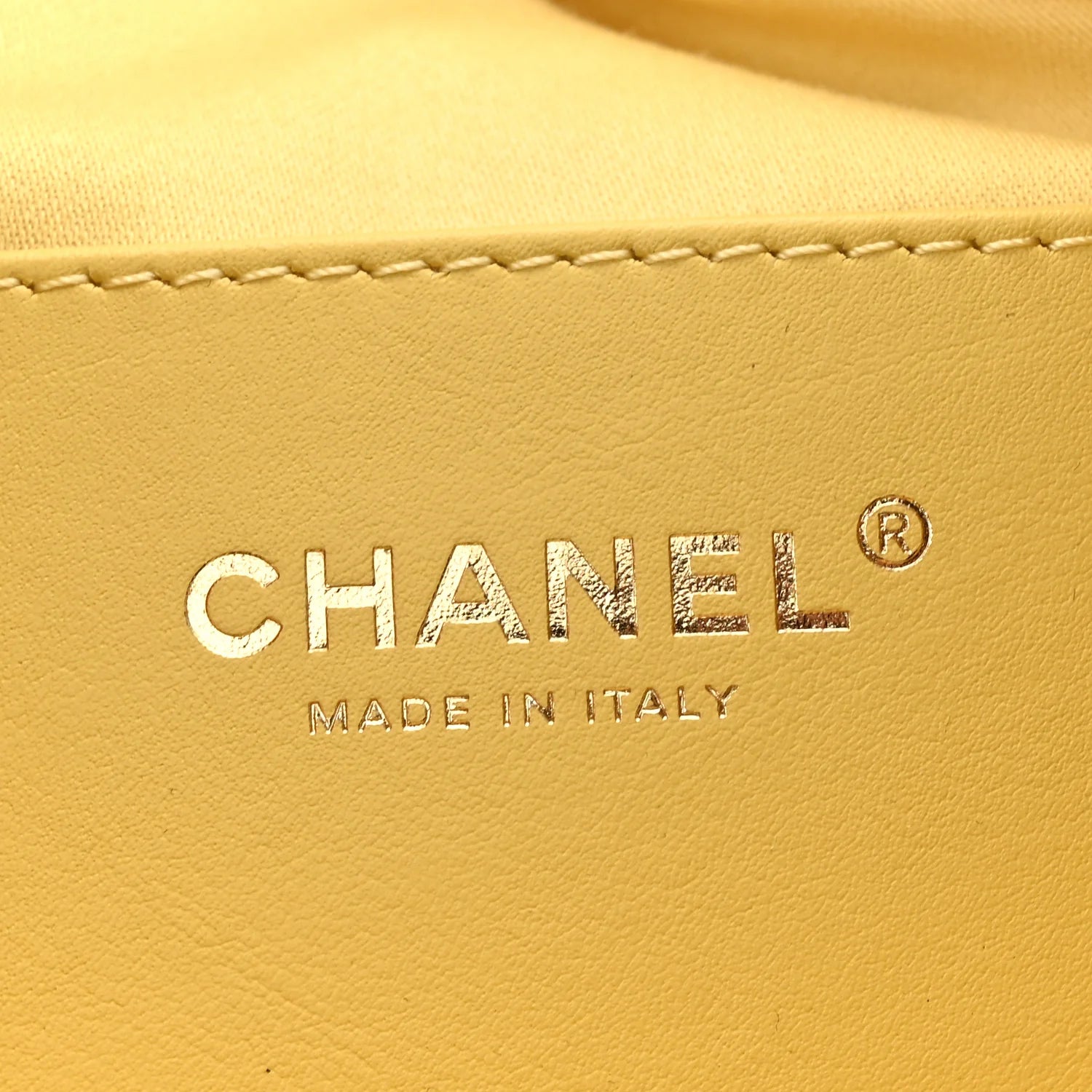 Suede Quilted Mini  25 Handbag Yellow