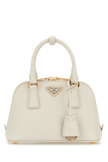 WHITE LEATHER HANDBAG