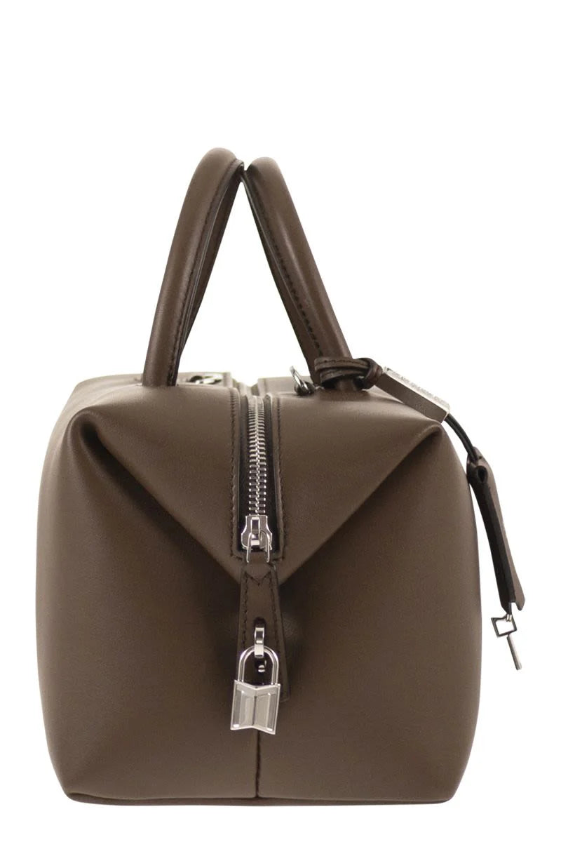 HOLDALLM - MEDIUM SATCHEL in NATURAL LEATHER