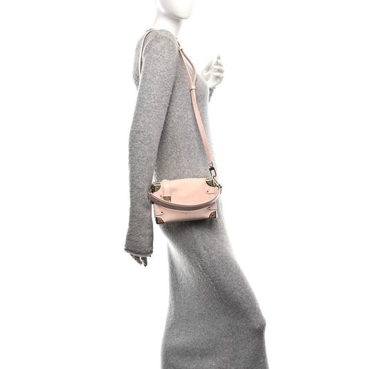 Grained Calfskin Side Trunk PM Pink Pearl