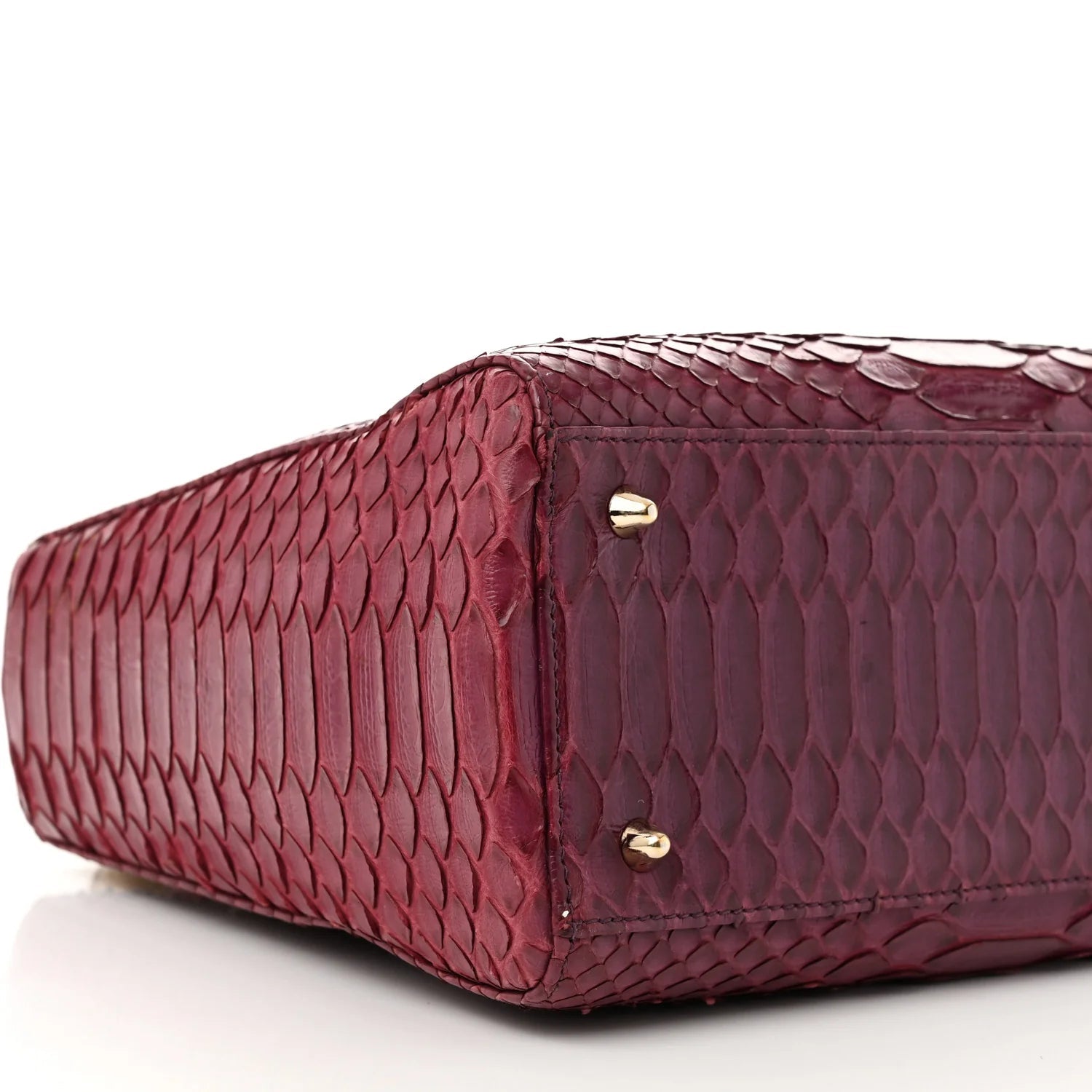 Snakeskin Medium Lady Dior Purple