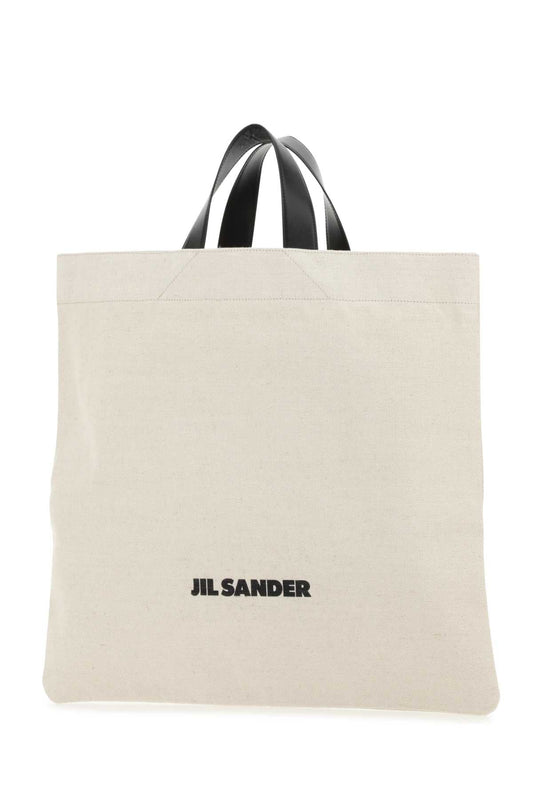 SAND CANVAS SHOPPING BAG