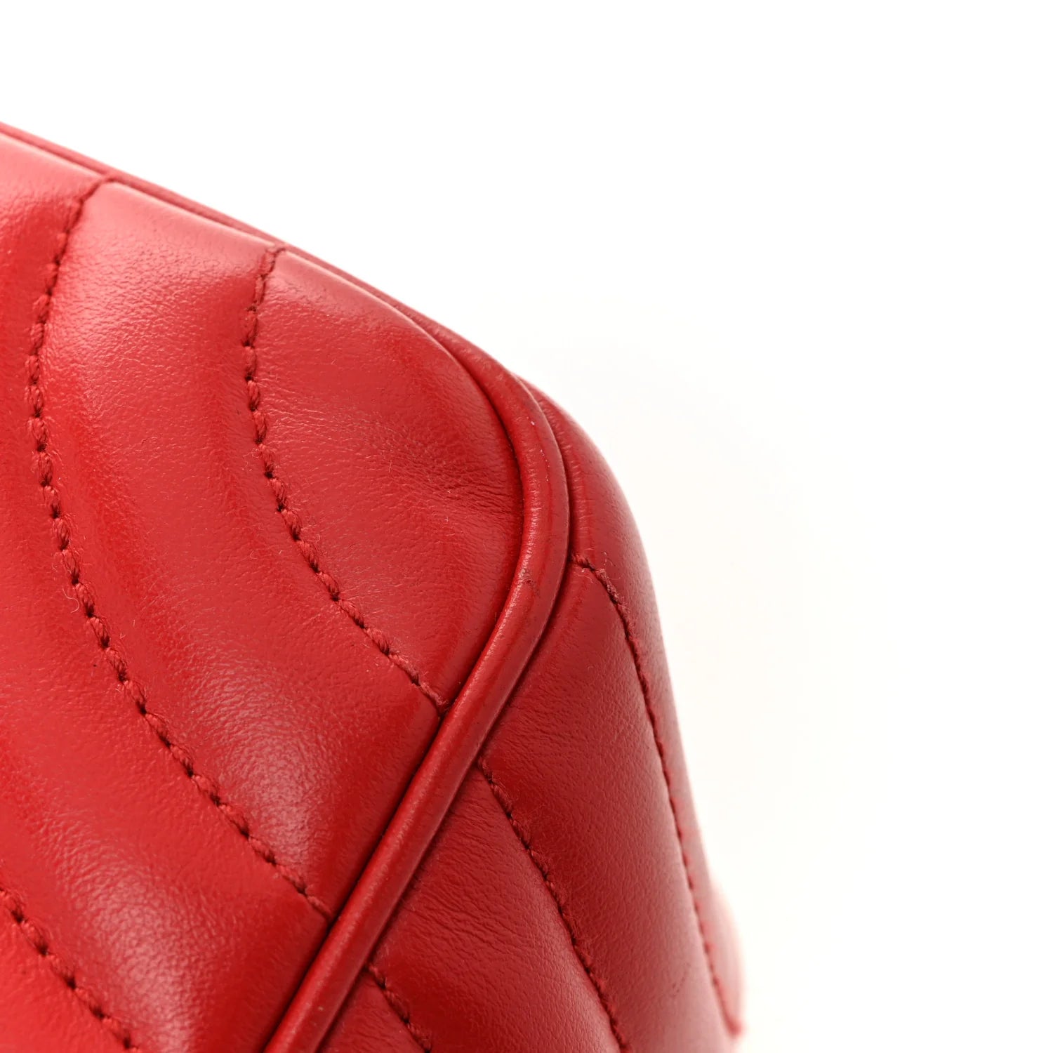Soft Calfskin Diagramme Camera Bag Rosso