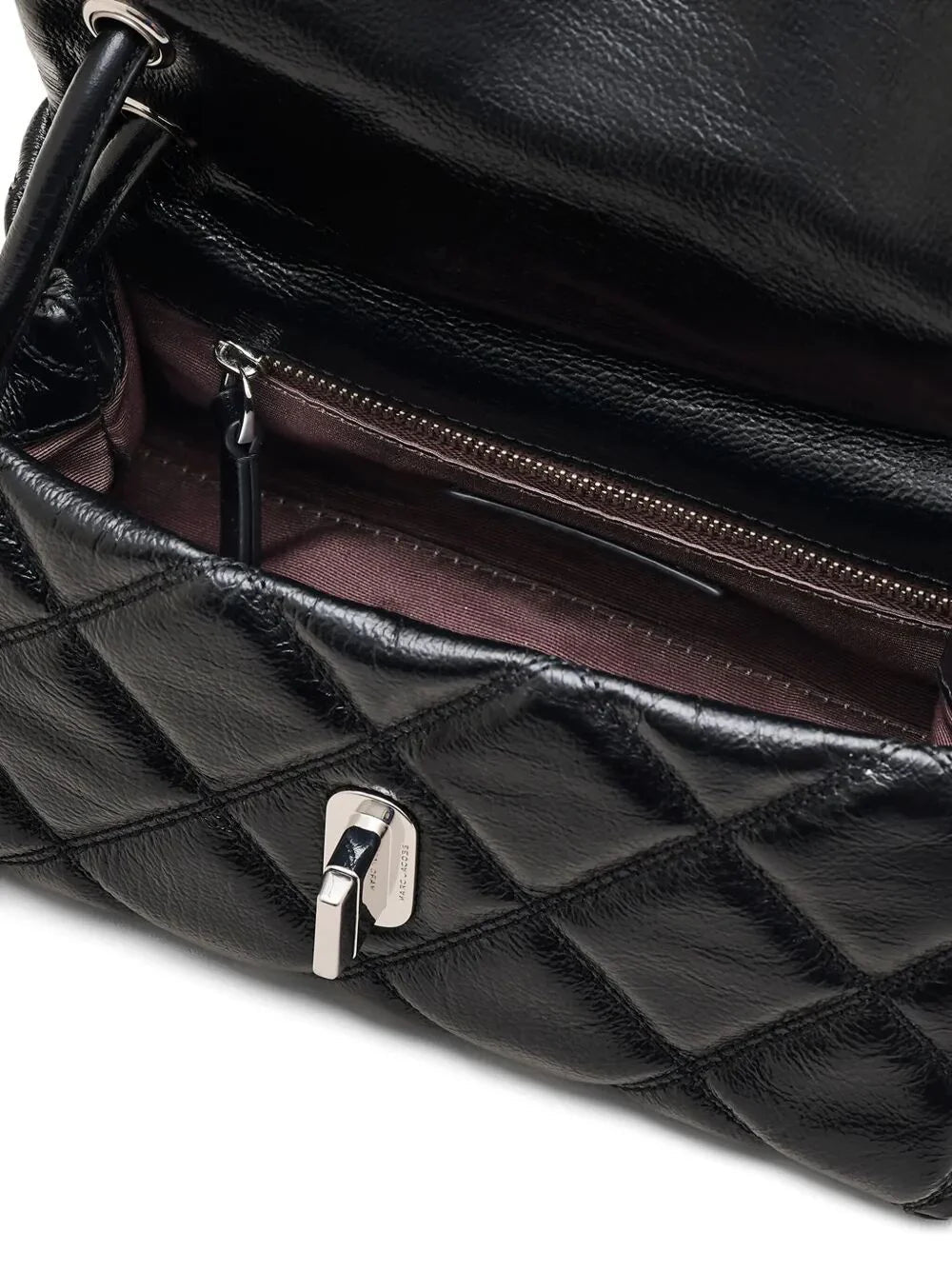 MINI DUAL BLACK LEATHER SHOULDER BAG