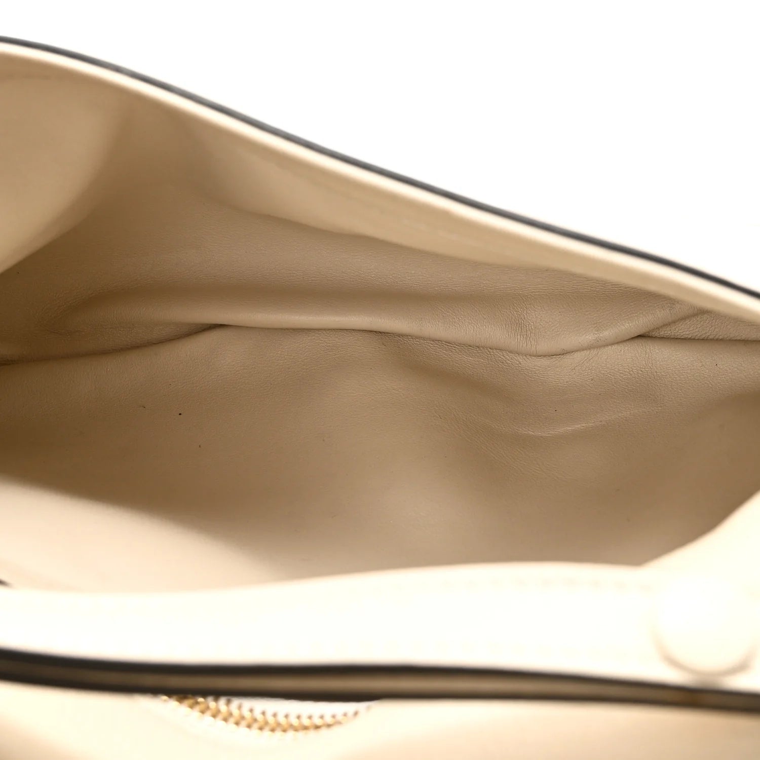 Roxy Calfskin Blondie Chain Shoulder Flap Bag Mystic White