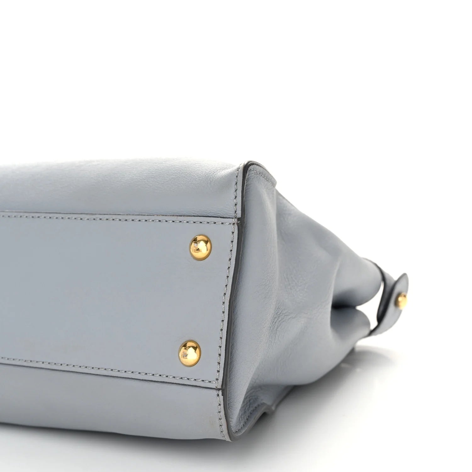 Vitello Seta Shiny Nappa Medium Peekaboo Iconic Satchel Ardesia Amido