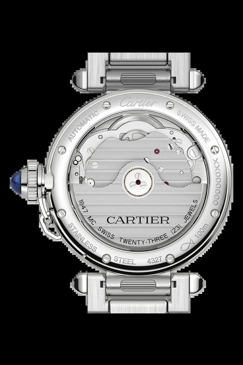 Unworn  Pasha De , Stainless Steel, 35Mm, Ref# WSPA0013, Box and Papers