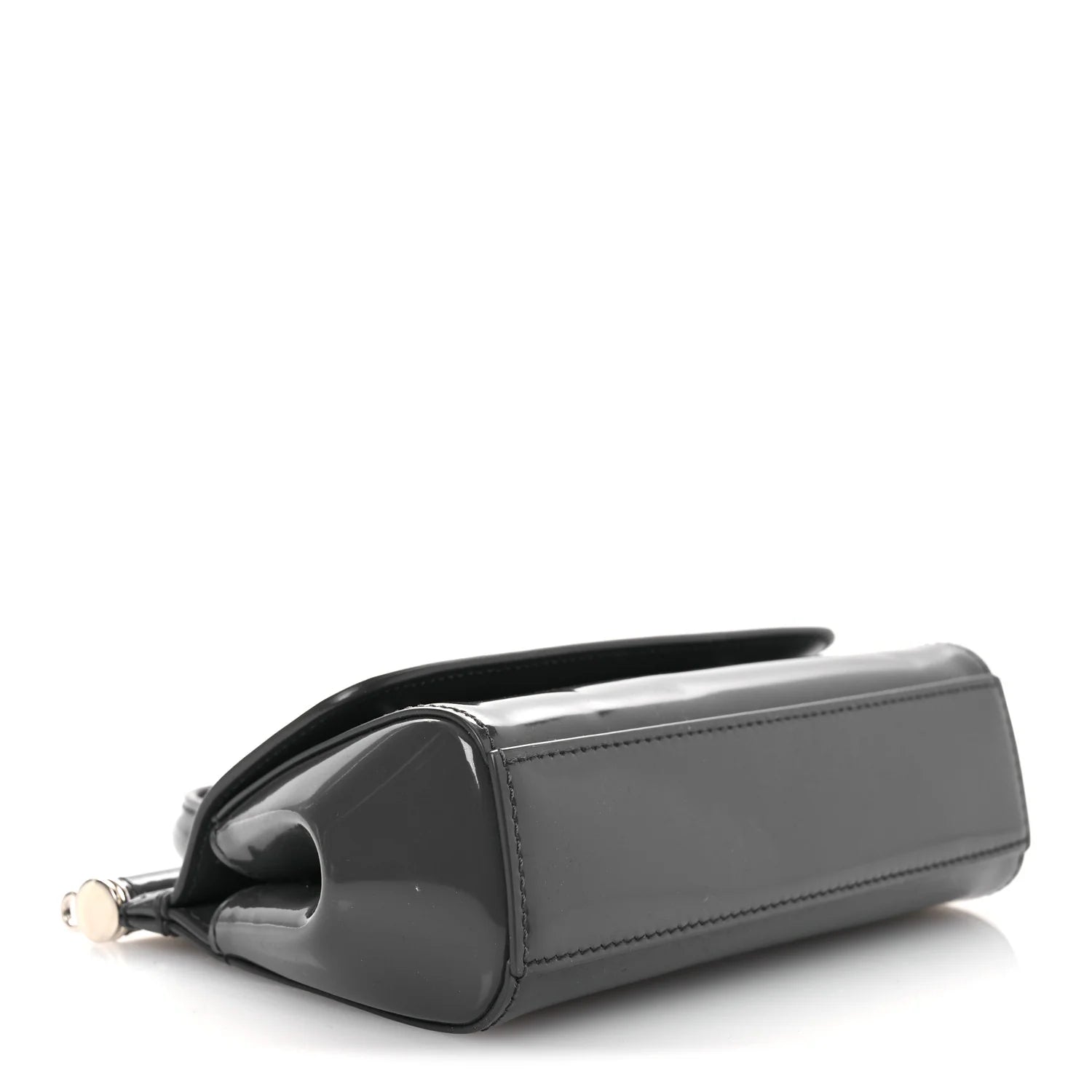 Patent Small Miss Sicily Satchel Grey