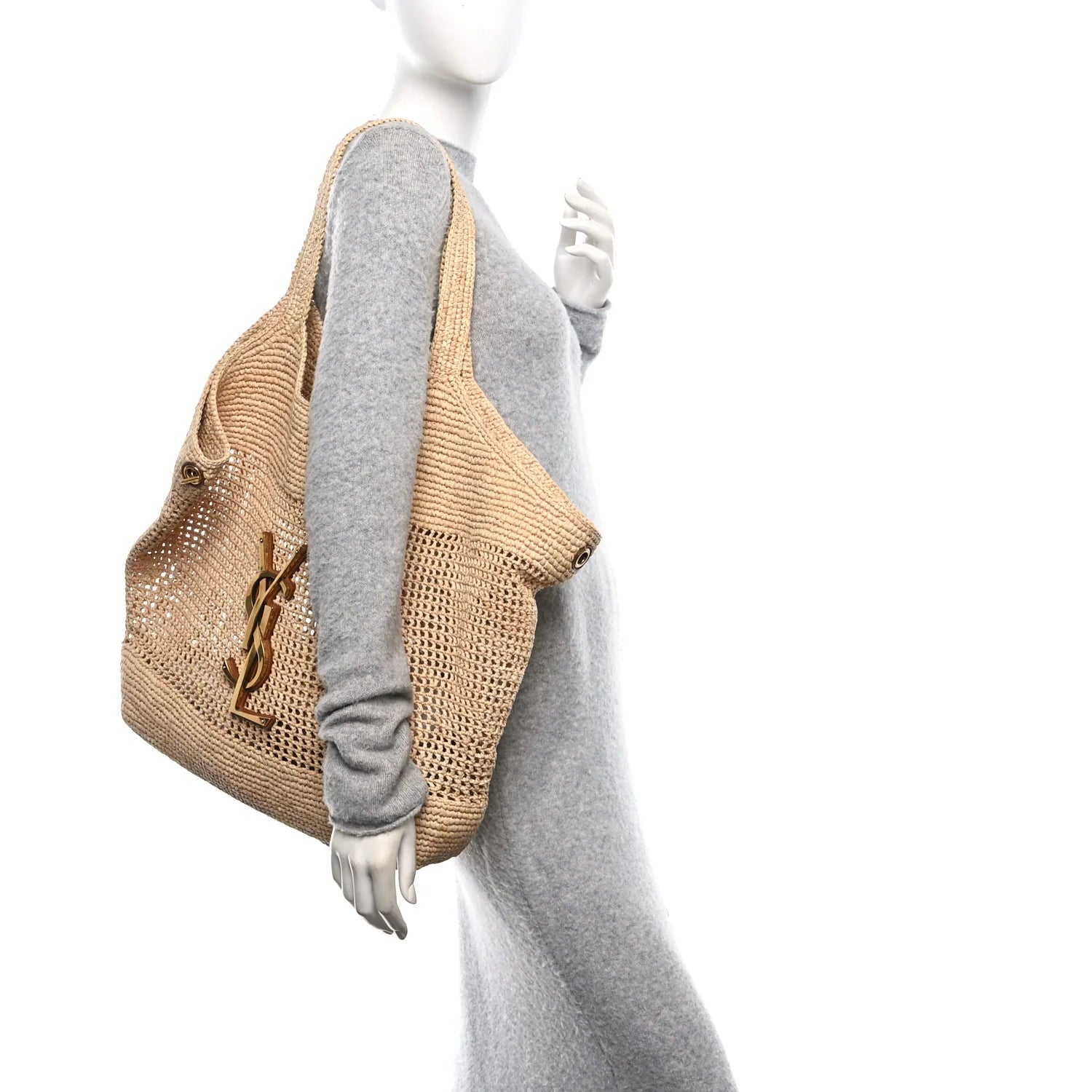 Raffia Icare Shopping Tote Natural