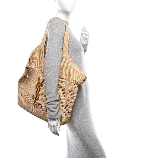 Raffia Icare Shopping Tote Natural
