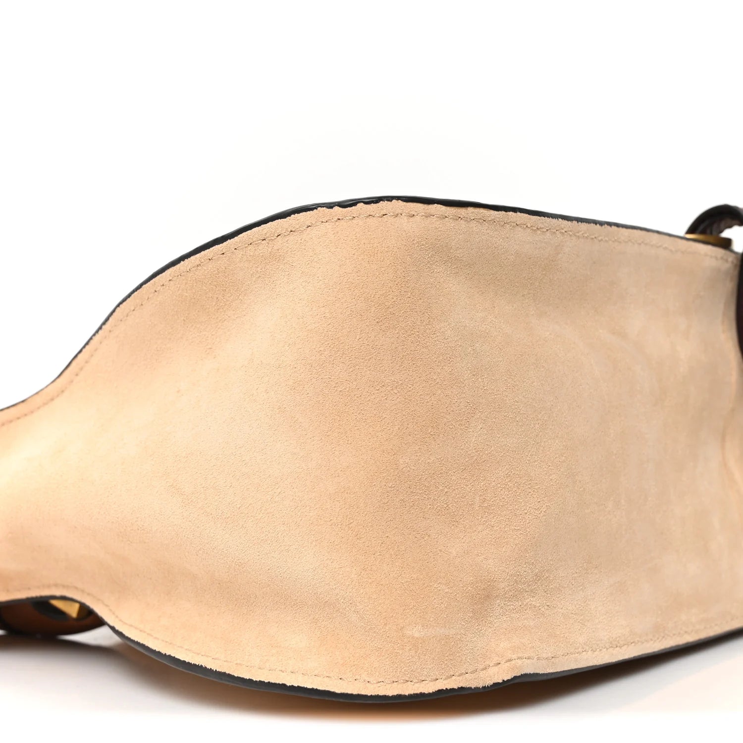 Suede Calfskin Braided Medium Marcie Double Carry Beige