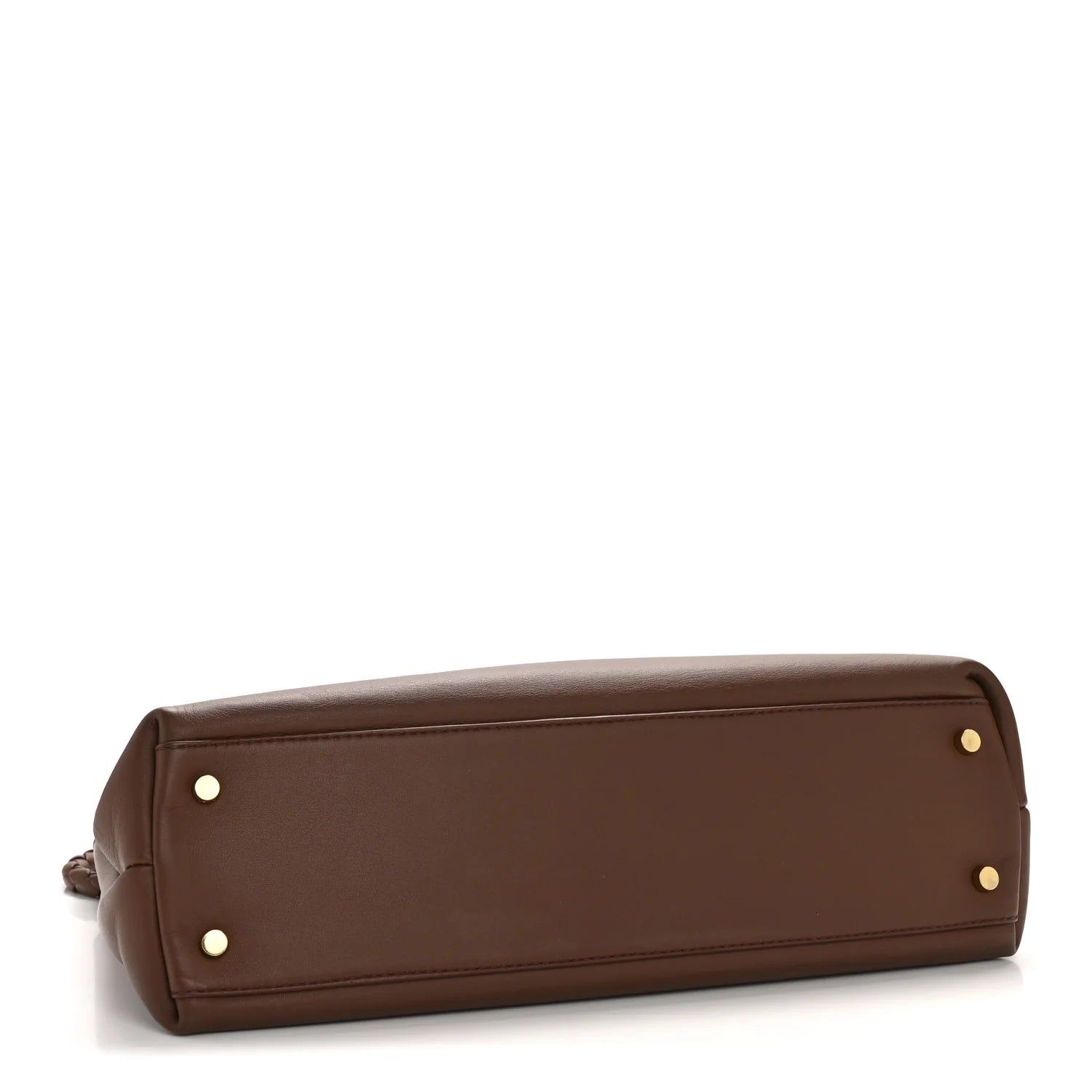 Silky Calfskin Medium Andiamo Shoulder Bag Sapele Redstone