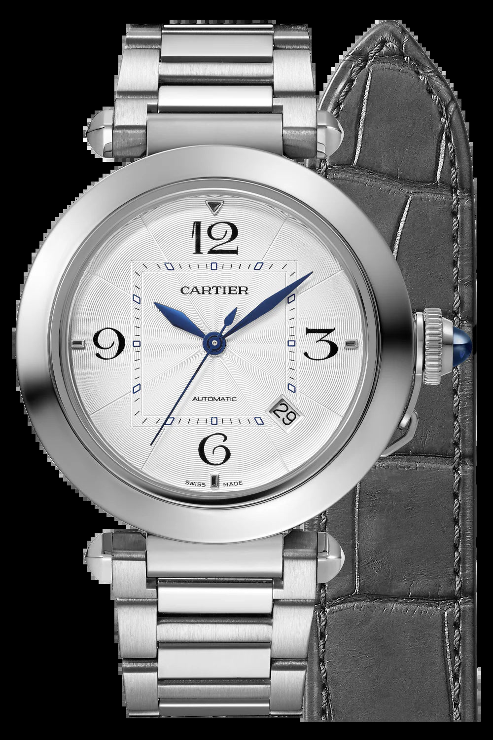 Unworn  Pasha De , Stainless Steel, 41Mm, Ref# WSPA0009, Box and Papers