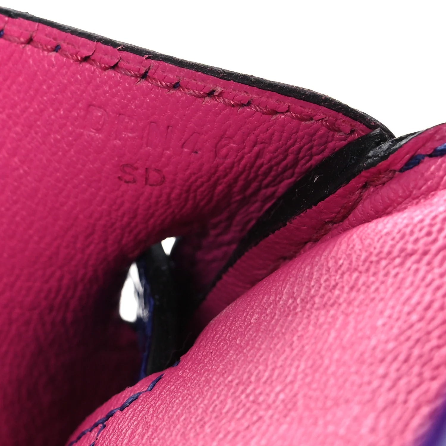 Shiny Porosus Crocodile Horseshoe Birkin 30 Bleu Electrique Magnolia